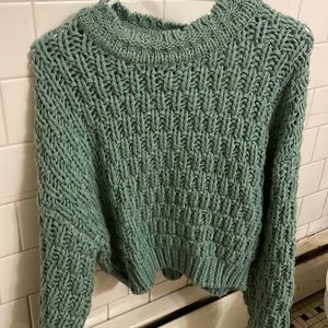 Sage green super warm and thick sweater